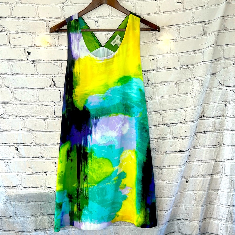 Lucy & Laurel Sleeveless Multi Colored Dress Size 2 Brand New W/Tags